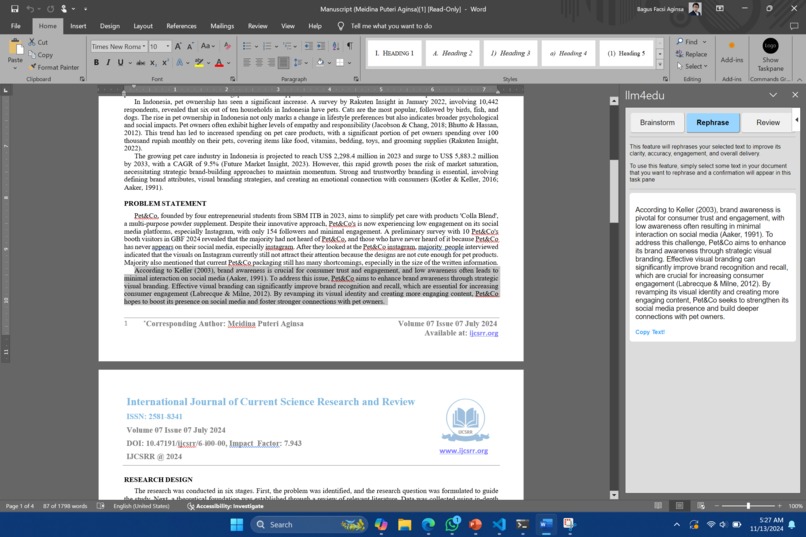 Academic Writing Assistant – screenshot 3