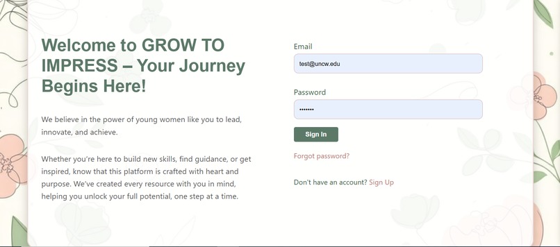GROW TO IMPRESS – screenshot 1