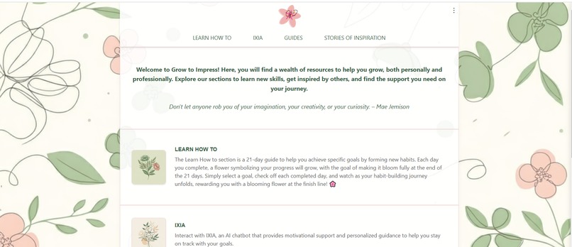 GROW TO IMPRESS – screenshot 2