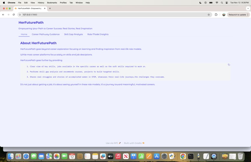 HerFuturePath – screenshot 1