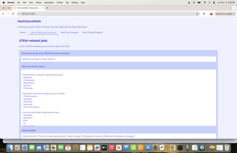 HerFuturePath – screenshot 2