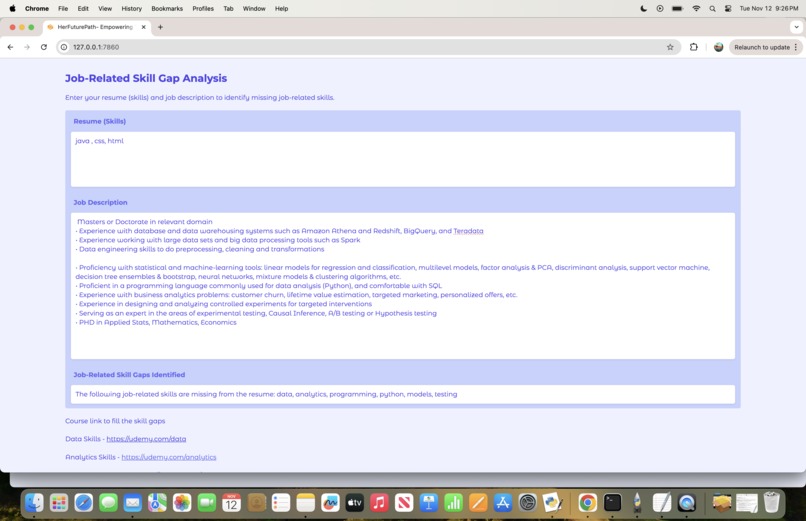 HerFuturePath – screenshot 3
