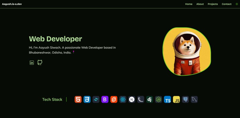 Portfolio – screenshot 1