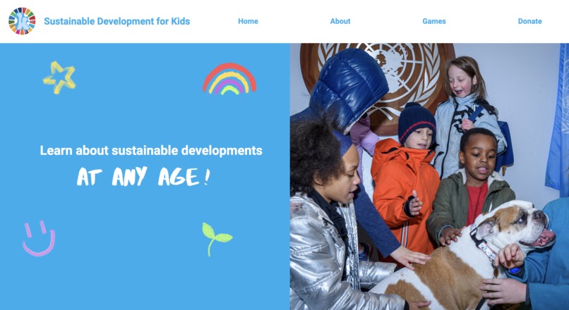Sustainable Development for Kids (Web App) – screenshot 1