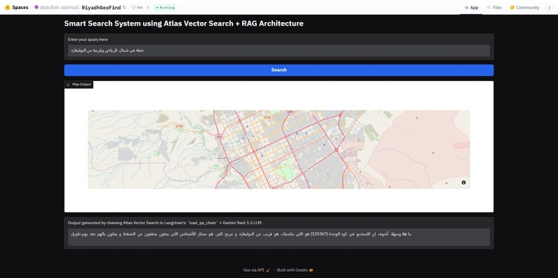 Riyadh GeoFind: A smart map search for Riyadh city – screenshot 1