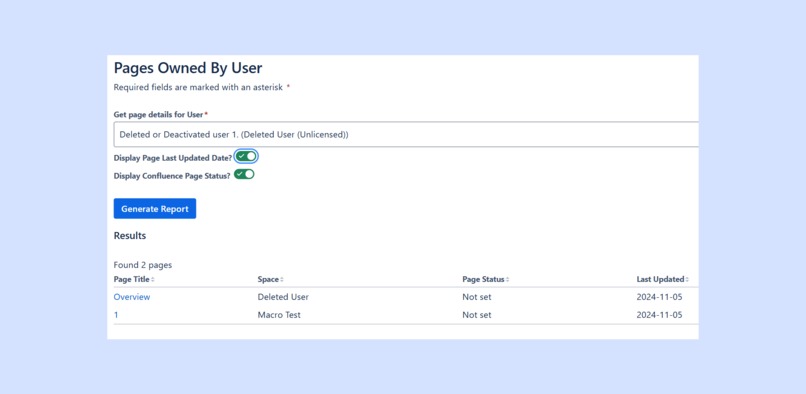 Page Owner Tools and Reports – screenshot 2