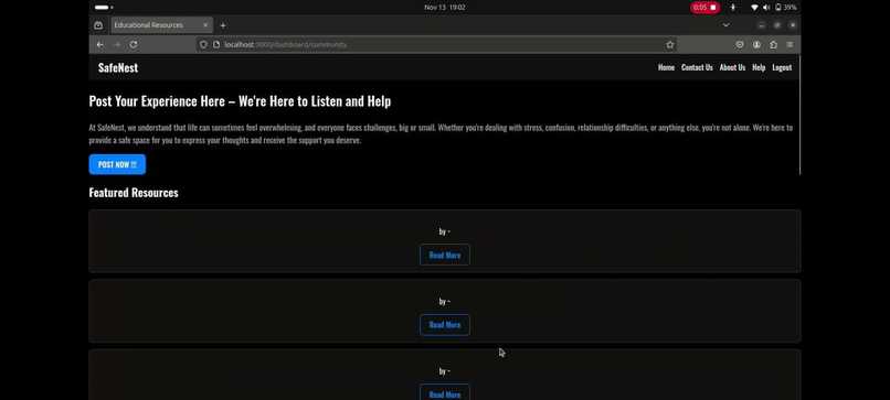 SafeNest: Empowering Teenage Girls in Healthcare and Safety. – screenshot 3