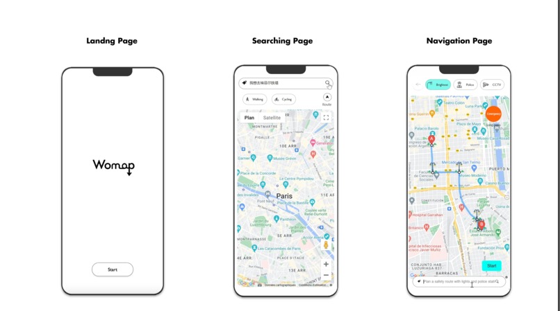 Womap: AI-powered map for women's safer night journeys. – screenshot 5