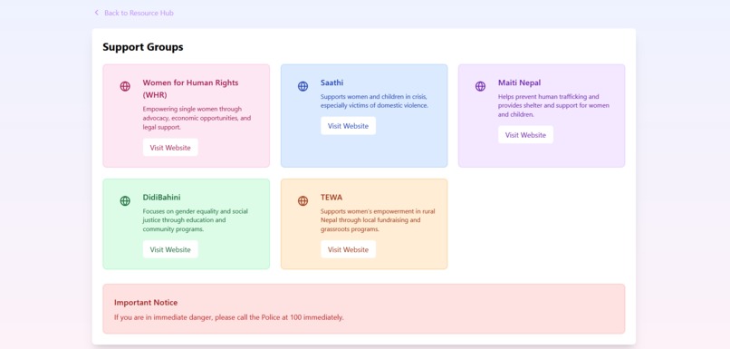 DigitalAlly for women's right – screenshot 1