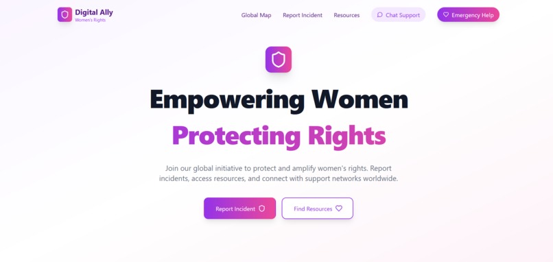 DigitalAlly for women's right – screenshot 3