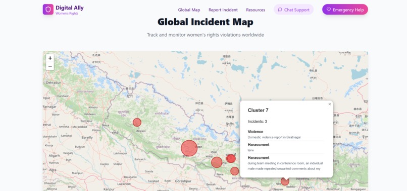 DigitalAlly for women's right – screenshot 8