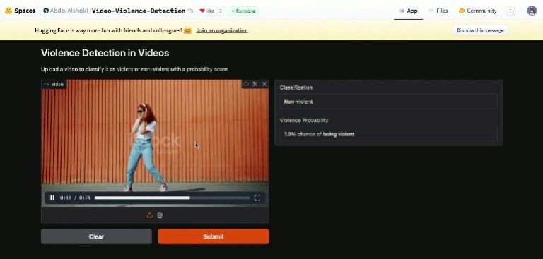 Video Violence Detection – screenshot 2