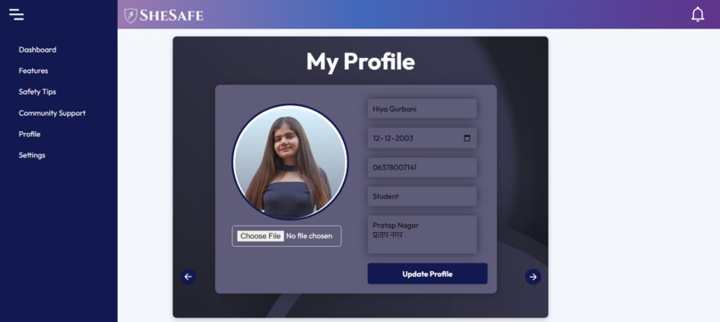 SheSafe – screenshot 4