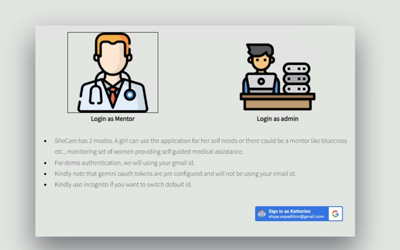 SheCare – screenshot 2