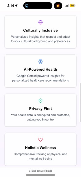 LUNA: AI-Powered Women's Health Companion – screenshot 4