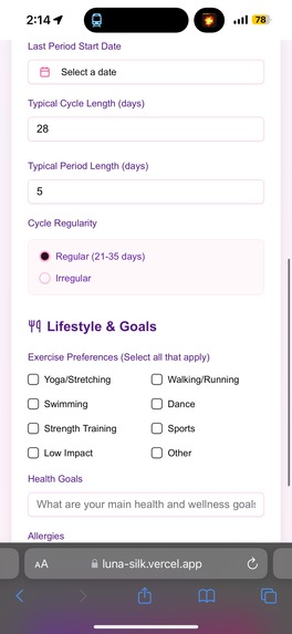 LUNA: AI-Powered Women's Health Companion – screenshot 5