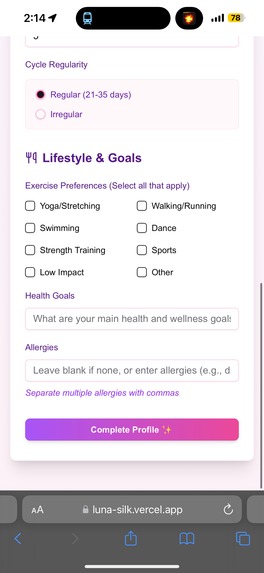 LUNA: AI-Powered Women's Health Companion – screenshot 7