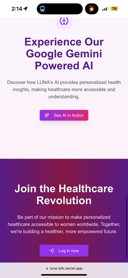 LUNA: AI-Powered Women's Health Companion – screenshot 3