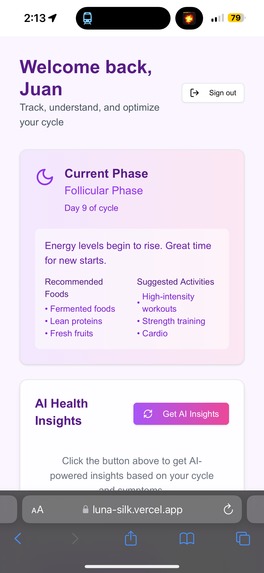 LUNA: AI-Powered Women's Health Companion – screenshot 8