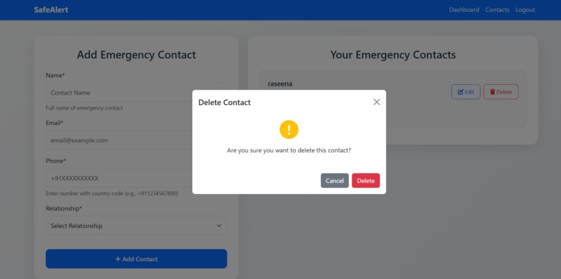 SafeAlertHer – screenshot 4