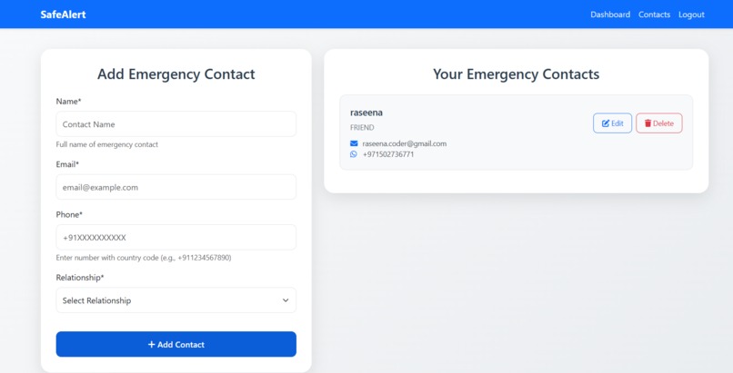 SafeAlertHer – screenshot 8