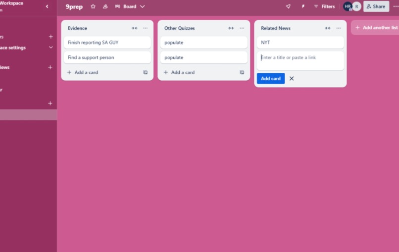 9Prep – screenshot 2