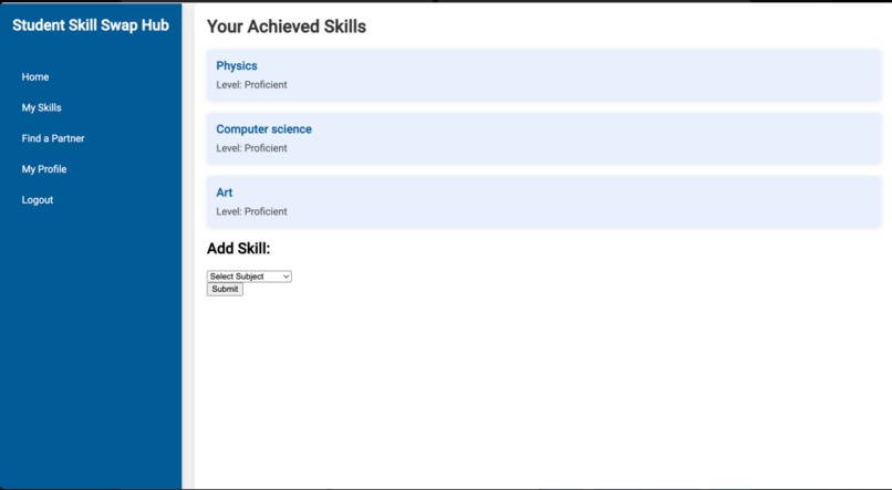 Student Skill Swap – screenshot 3