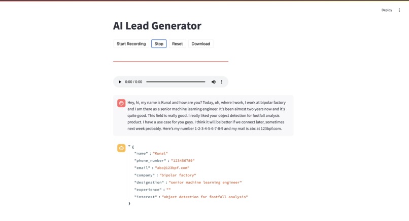 Ai Lead Generator – screenshot 1