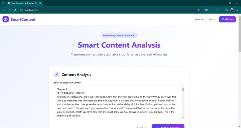 SmartContent – screenshot 1