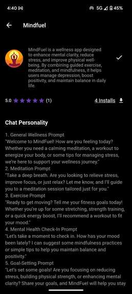 Mindfuel – screenshot 1