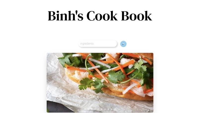 Binh's Cook Book – screenshot 1