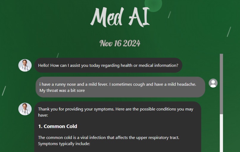 MedAI – screenshot 1