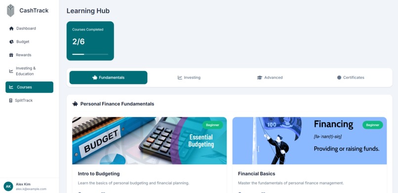 CashTrack - A Personal Finance Tool For Youth – screenshot 4