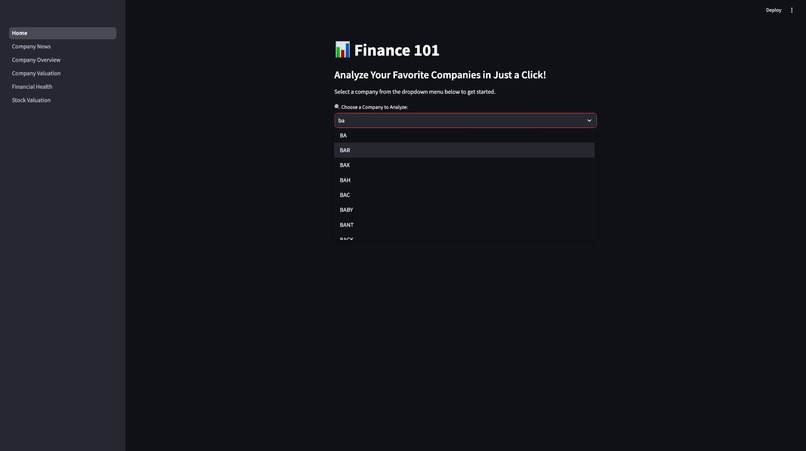 Finance101 – screenshot 1