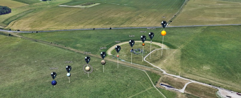 3D Stonehenge Planets Visualisation – screenshot 1