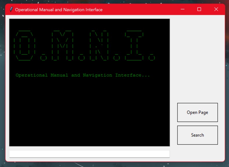 Operational Manual Navigation Interface (OMNI) – screenshot 1
