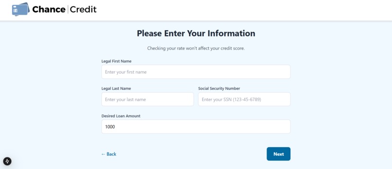 Chance Credit – screenshot 3