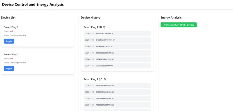 Smart Energy Management System – screenshot 1