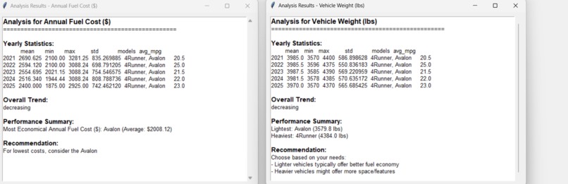 Toyota fuel economy analyzer – screenshot 4