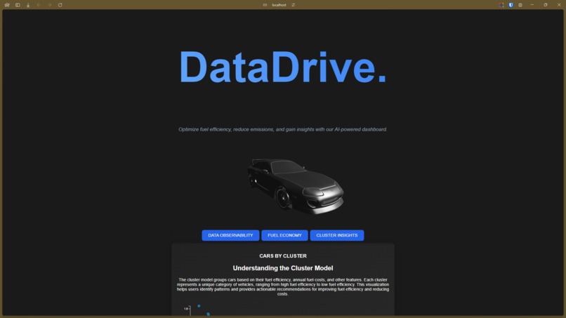 DataDrive: Unified Insights for Data & Fuel Optimization – screenshot 1