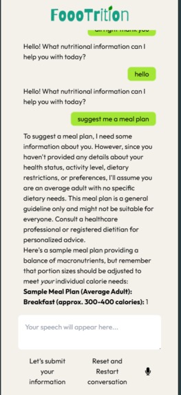 FoooTrition – screenshot 1