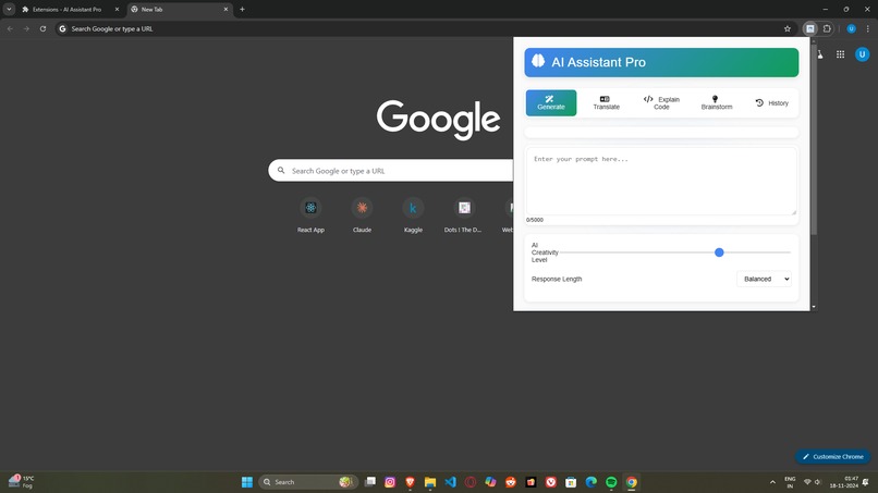 AI-Assistant-Pro---Chrome-Extension – screenshot 2