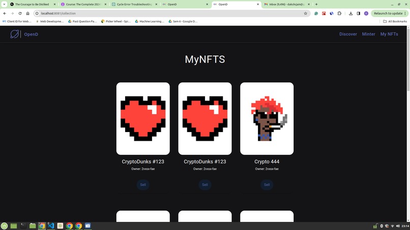 NFT-marketplace – screenshot 3