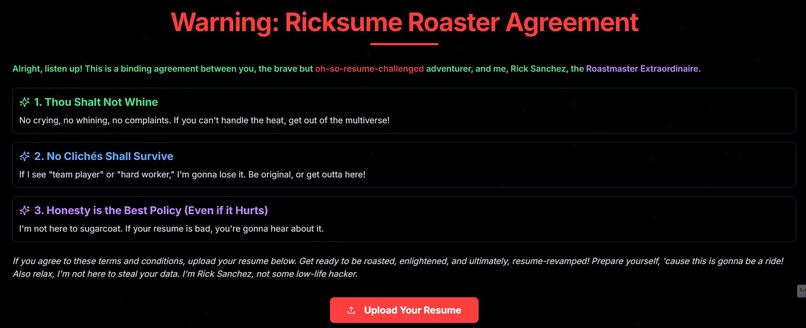 Resume Roaster – screenshot 1