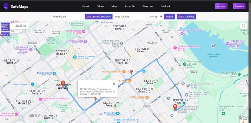SafeMaps – screenshot 2