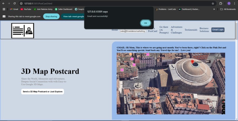 3D MAP POSTCARD – screenshot 6