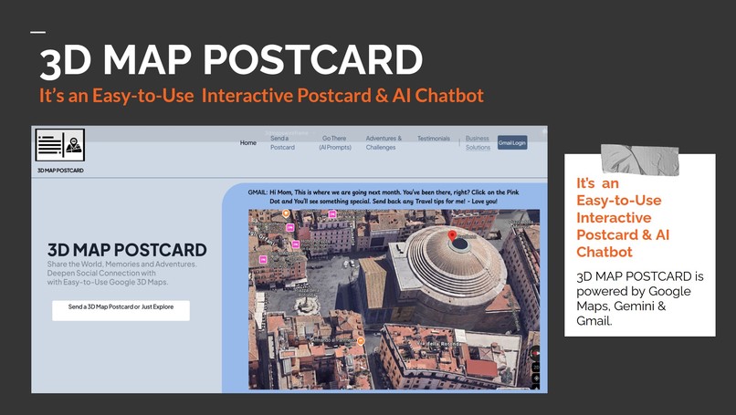 3D MAP POSTCARD – screenshot 1