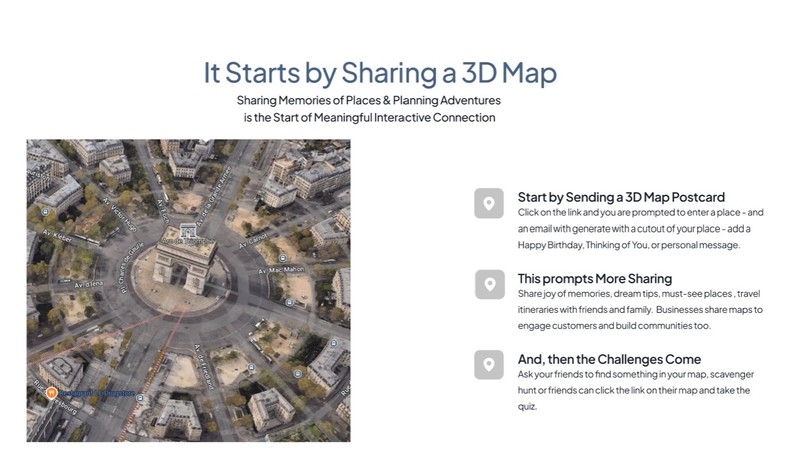 3D MAP POSTCARD – screenshot 2