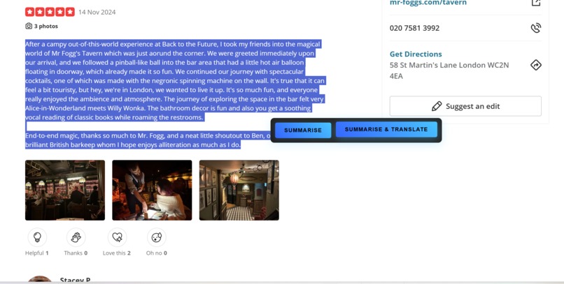 SmartOne: AI Summarisation & Translation – screenshot 2
