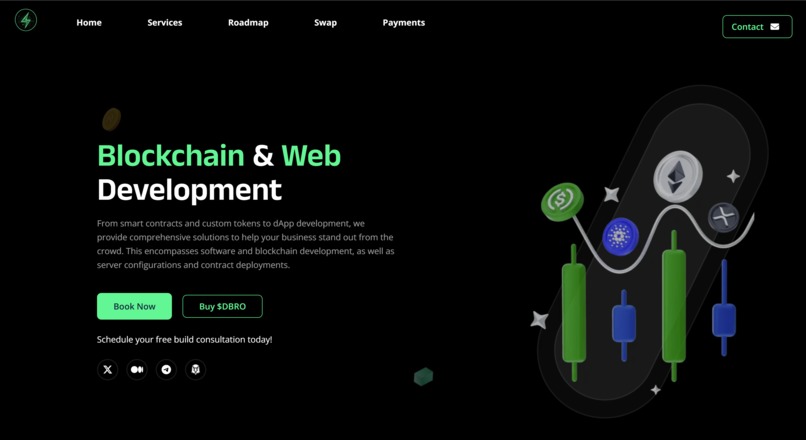 Decentral Bros Website – screenshot 1